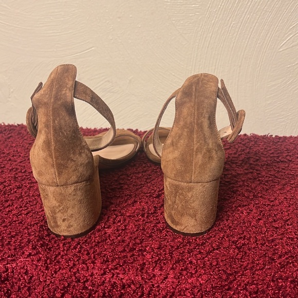 Gianvito Rossi Versilia 60 Sandals Tan Suede sz 9 - Picture 6 of 16